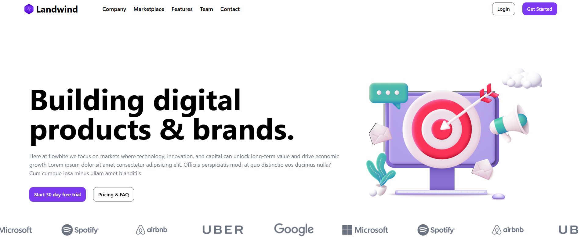 Ladwind Landing Page